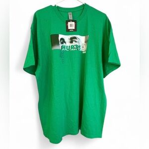 NWT Jalen Hurts Breaking NFL Philadelphia Eagles Kelly Green T-Shirt Sz Mens 2XL